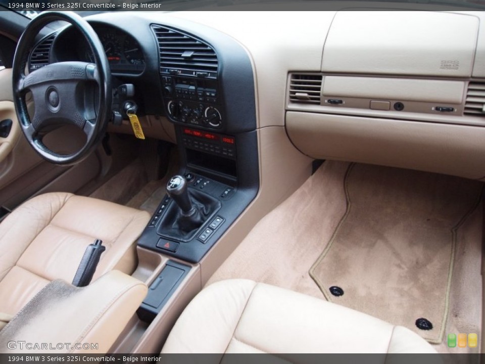 Beige Interior Dashboard for the 1994 BMW 3 Series 325i Convertible #75934066