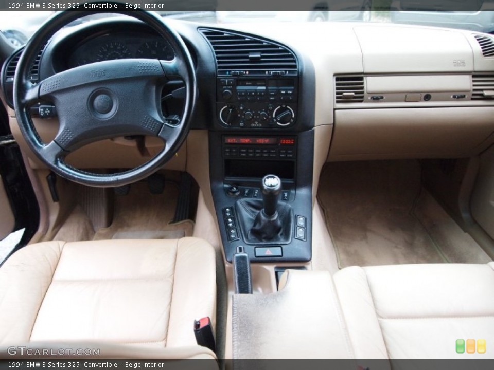 Beige Interior Dashboard for the 1994 BMW 3 Series 325i Convertible #75934087