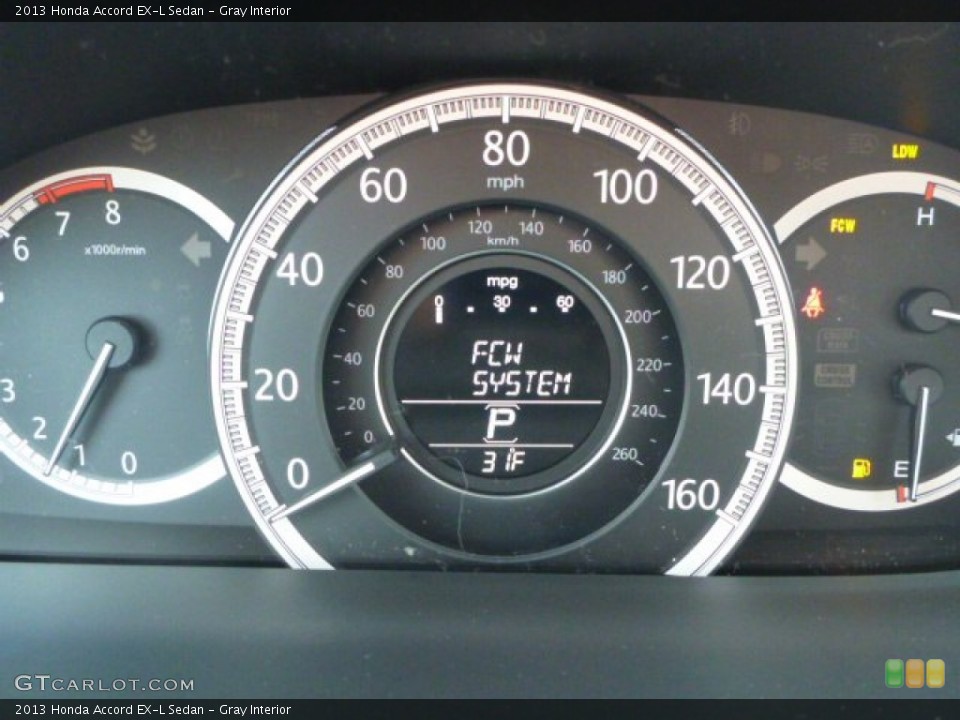 Gray Interior Gauges for the 2013 Honda Accord EX-L Sedan #75934782
