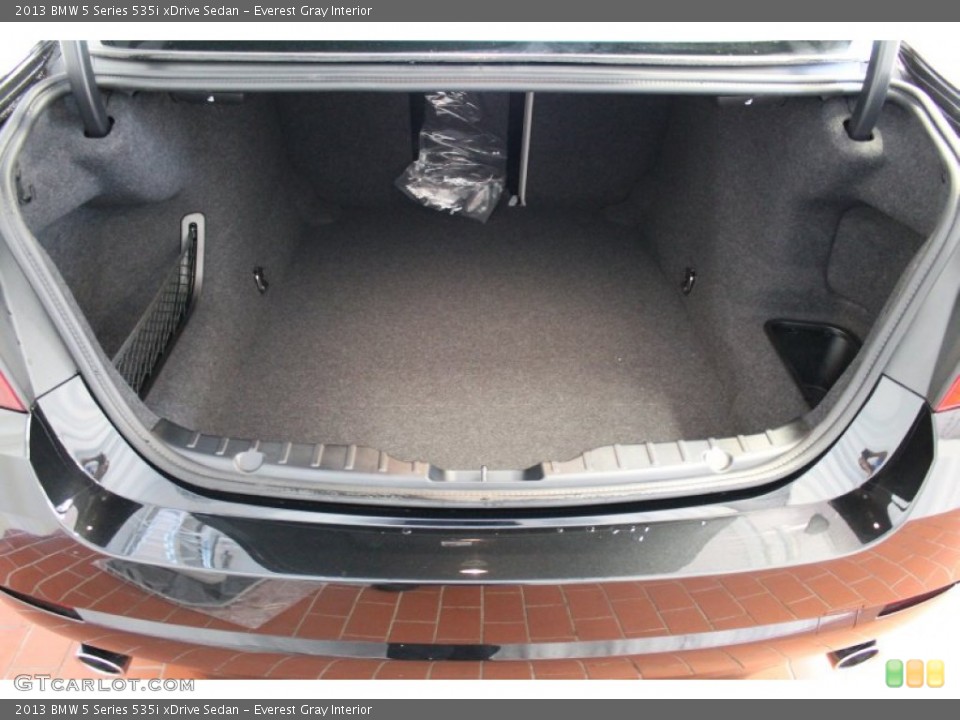 Everest Gray Interior Trunk for the 2013 BMW 5 Series 535i xDrive Sedan #75934821