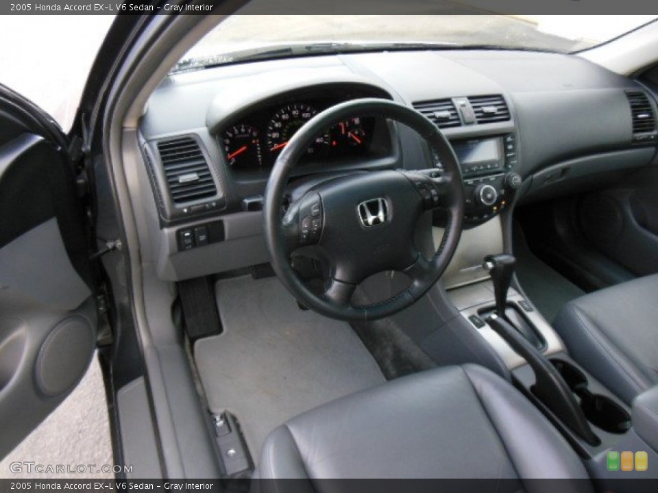 Gray Interior Prime Interior for the 2005 Honda Accord EX-L V6 Sedan #75935614