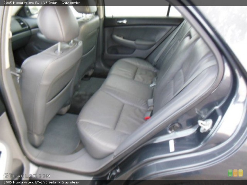 Gray Interior Rear Seat for the 2005 Honda Accord EX-L V6 Sedan #75935670