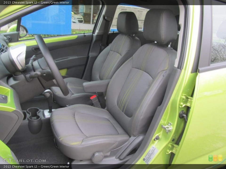 Green/Green Interior Front Seat for the 2013 Chevrolet Spark LS #75938209