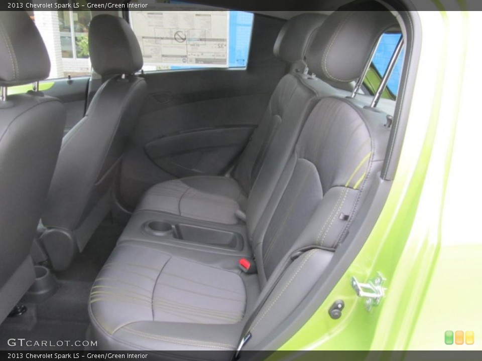 Green/Green Interior Rear Seat for the 2013 Chevrolet Spark LS #75938221