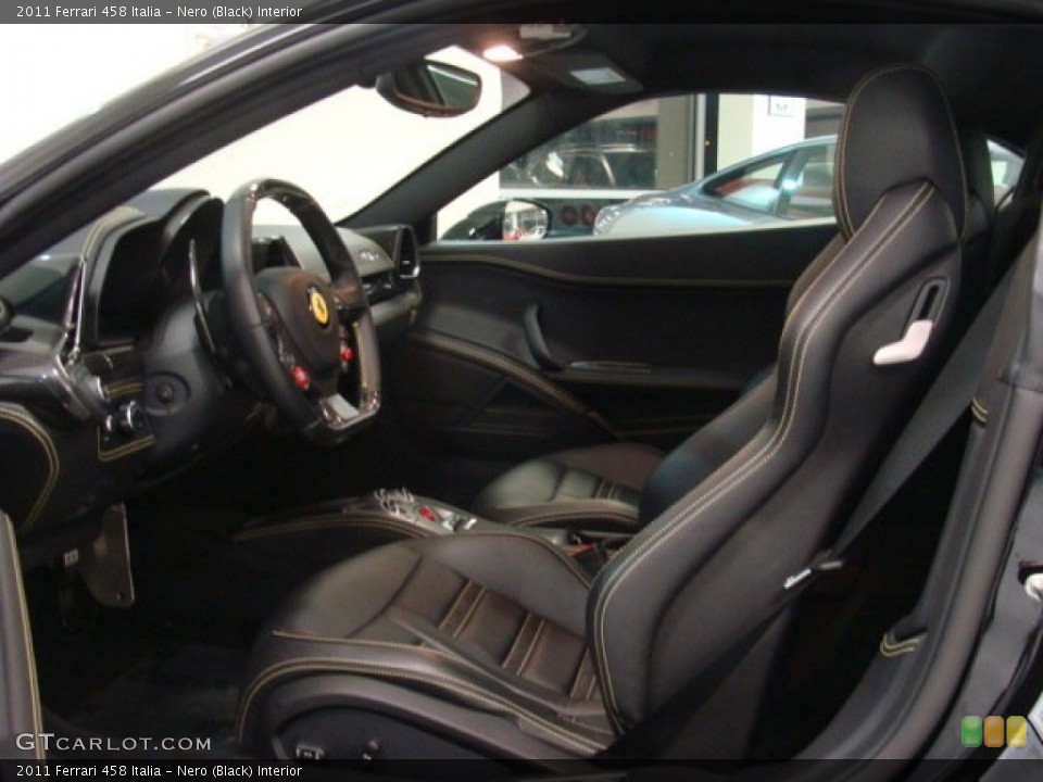 Nero (Black) Interior Photo for the 2011 Ferrari 458 Italia #75939818