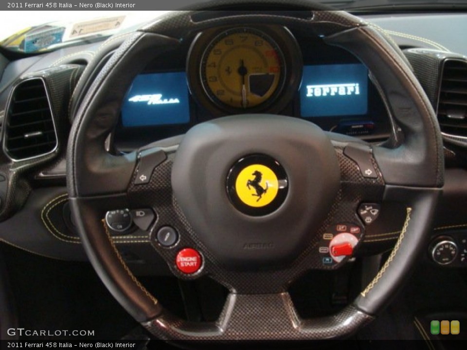 Nero (Black) Interior Steering Wheel for the 2011 Ferrari 458 Italia #75939916