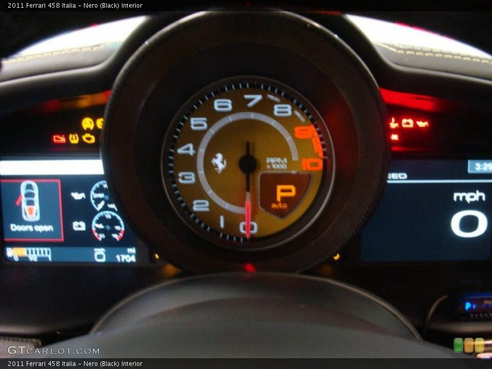Nero (Black) Interior Gauges for the 2011 Ferrari 458 Italia #75939935
