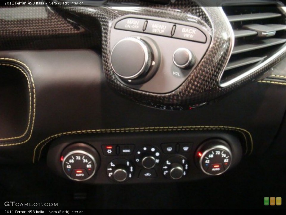 Nero (Black) Interior Controls for the 2011 Ferrari 458 Italia #75939970