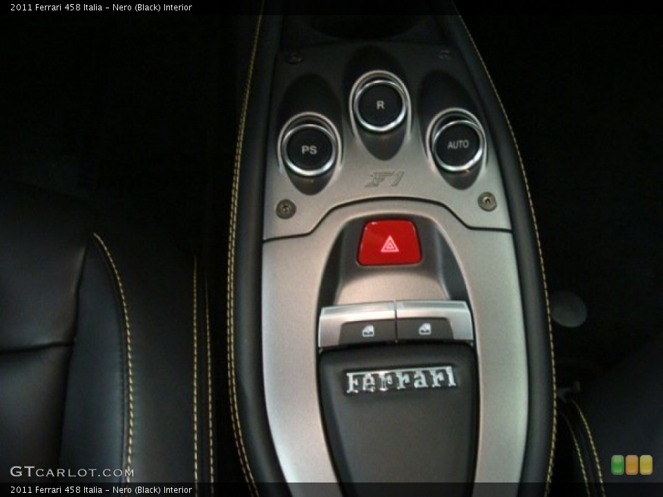 Nero (Black) Interior Controls for the 2011 Ferrari 458 Italia #75940024