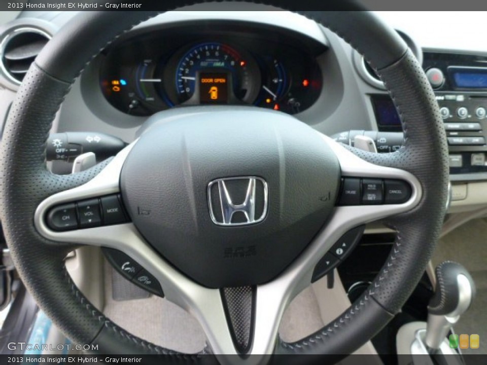 Gray Interior Steering Wheel for the 2013 Honda Insight EX Hybrid #75940108