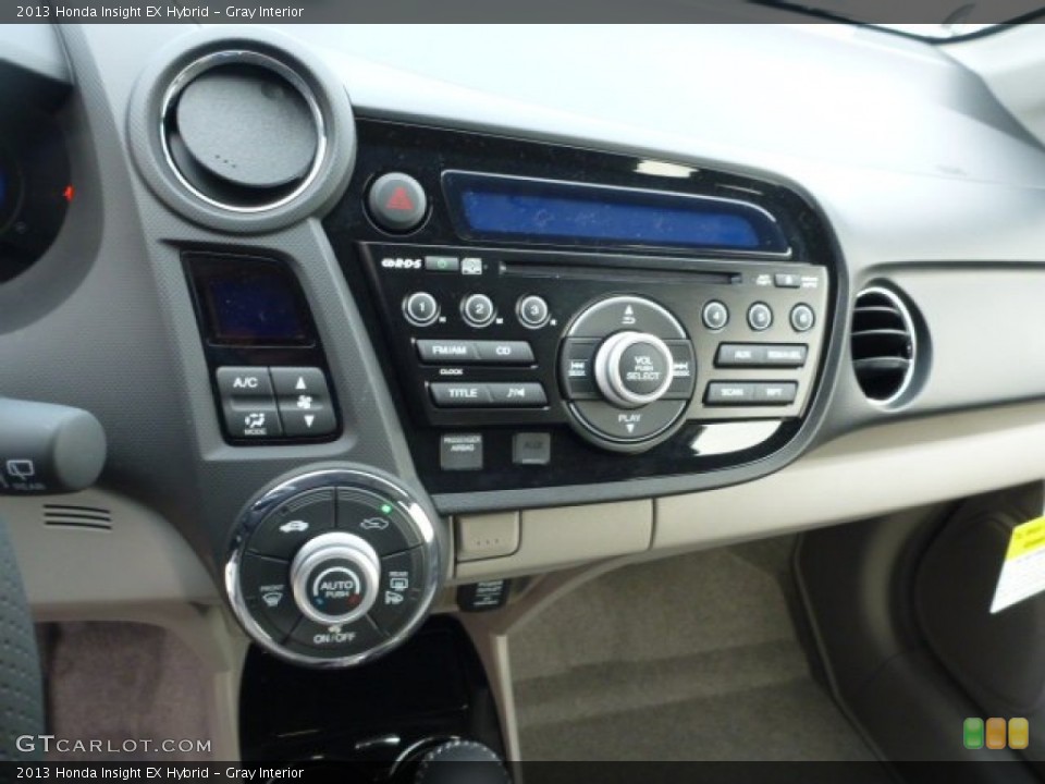 Gray Interior Controls for the 2013 Honda Insight EX Hybrid #75940120