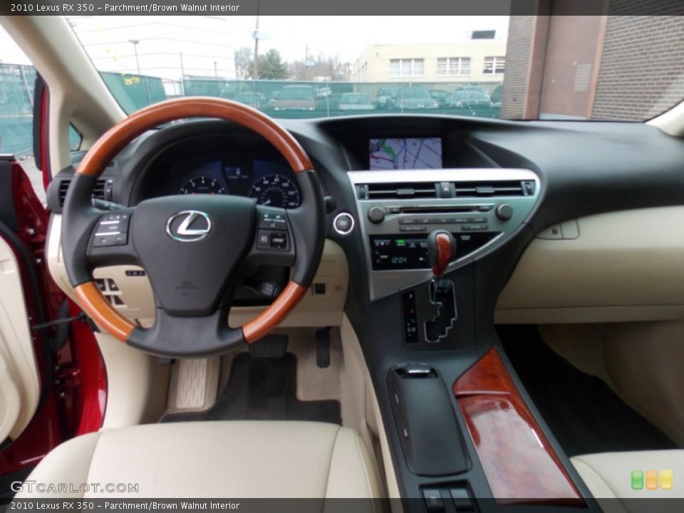 Parchment/Brown Walnut Interior Dashboard for the 2010 Lexus RX 350 #75941091