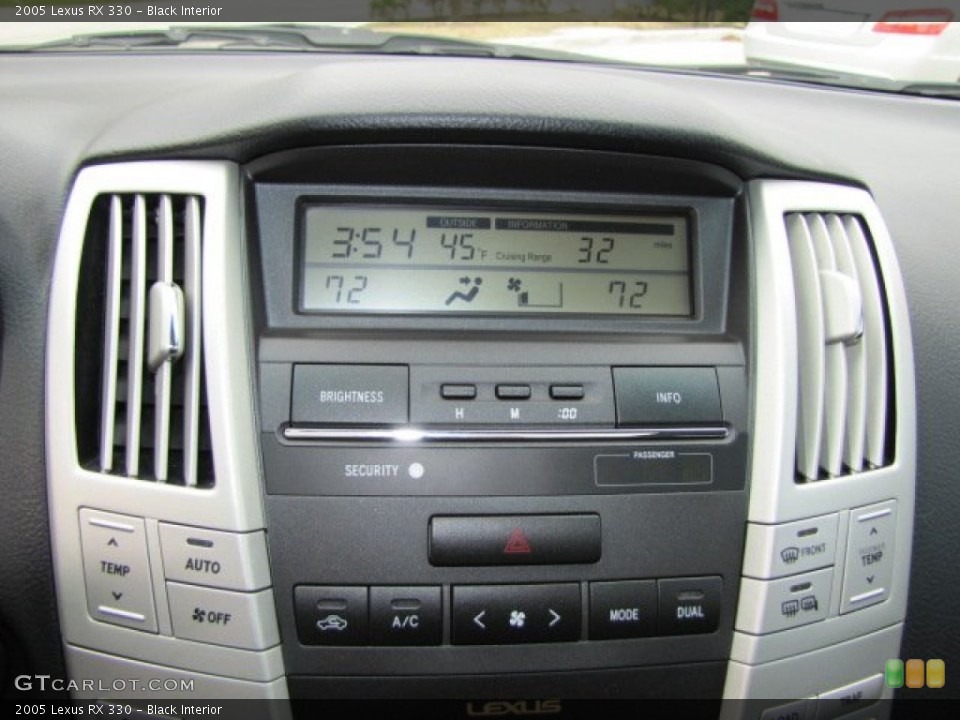 Black Interior Controls for the 2005 Lexus RX 330 #75941473