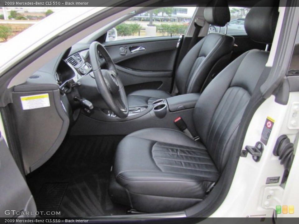 Black Interior Front Seat for the 2009 Mercedes-Benz CLS 550 #75942364