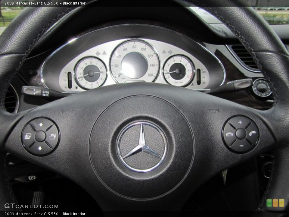 Black Interior Controls for the 2009 Mercedes-Benz CLS 550 #75942607