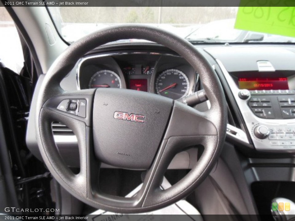 Jet Black Interior Steering Wheel for the 2011 GMC Terrain SLE AWD #75942691