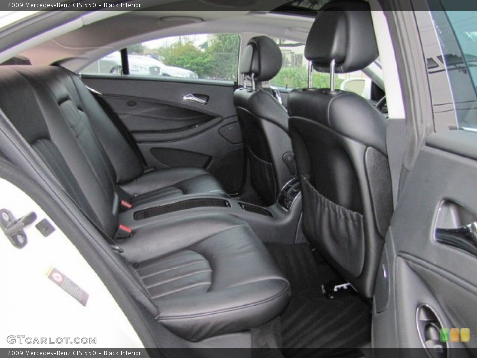 Black Interior Rear Seat for the 2009 Mercedes-Benz CLS 550 #75942859