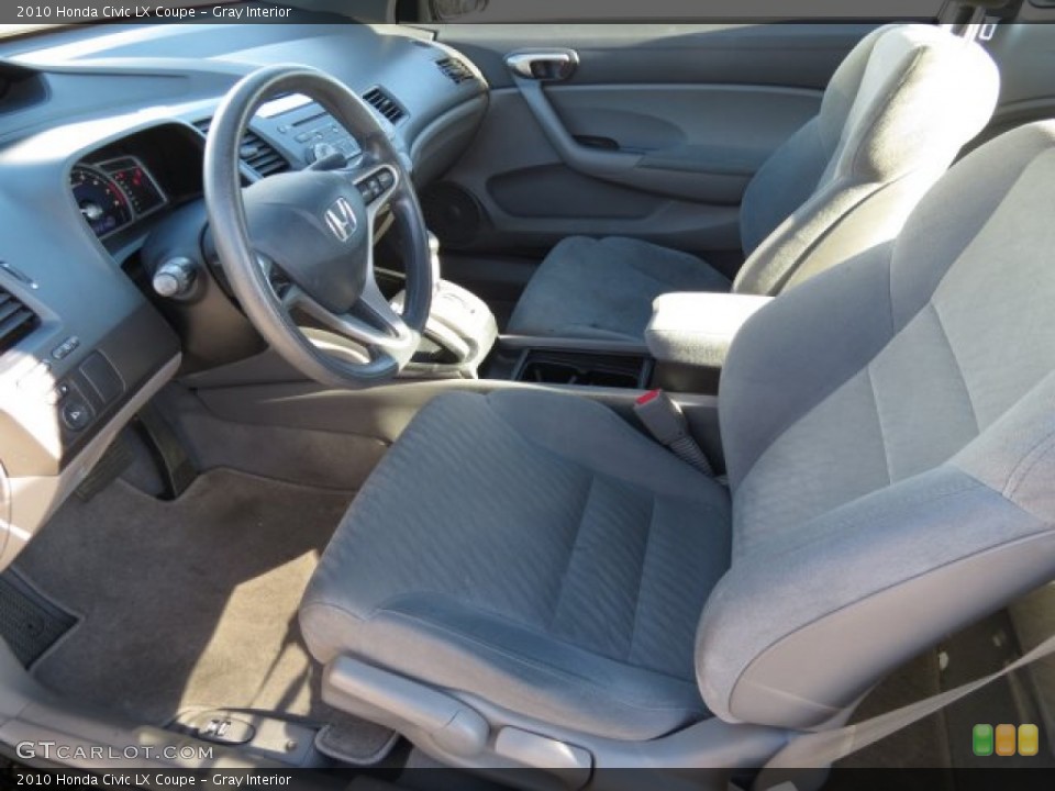 Gray Interior Prime Interior for the 2010 Honda Civic LX Coupe #75943097