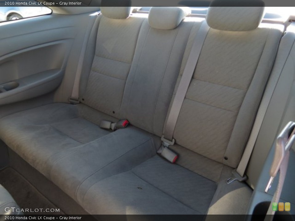 Gray Interior Rear Seat for the 2010 Honda Civic LX Coupe #75943116