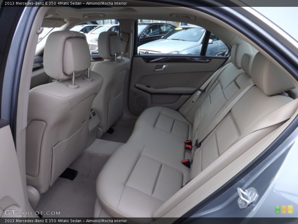 Almond/Mocha Interior Rear Seat for the 2013 Mercedes-Benz E 350 4Matic Sedan #75943378