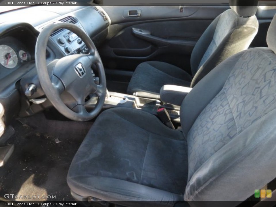 Gray Interior Front Seat For The 2001 Honda Civic Ex Coupe