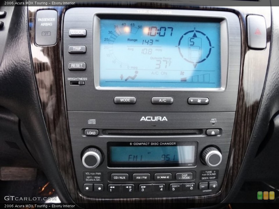 Ebony Interior Controls for the 2006 Acura MDX Touring #75944356