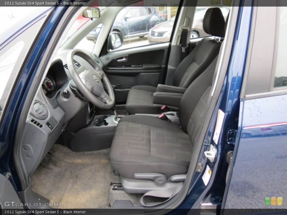 Black Interior Photo for the 2011 Suzuki SX4 Sport Sedan S #75944691
