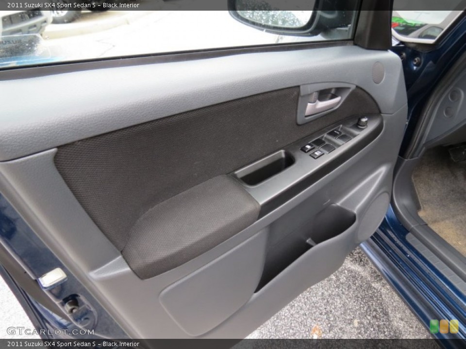 Black Interior Door Panel for the 2011 Suzuki SX4 Sport Sedan S #75944710