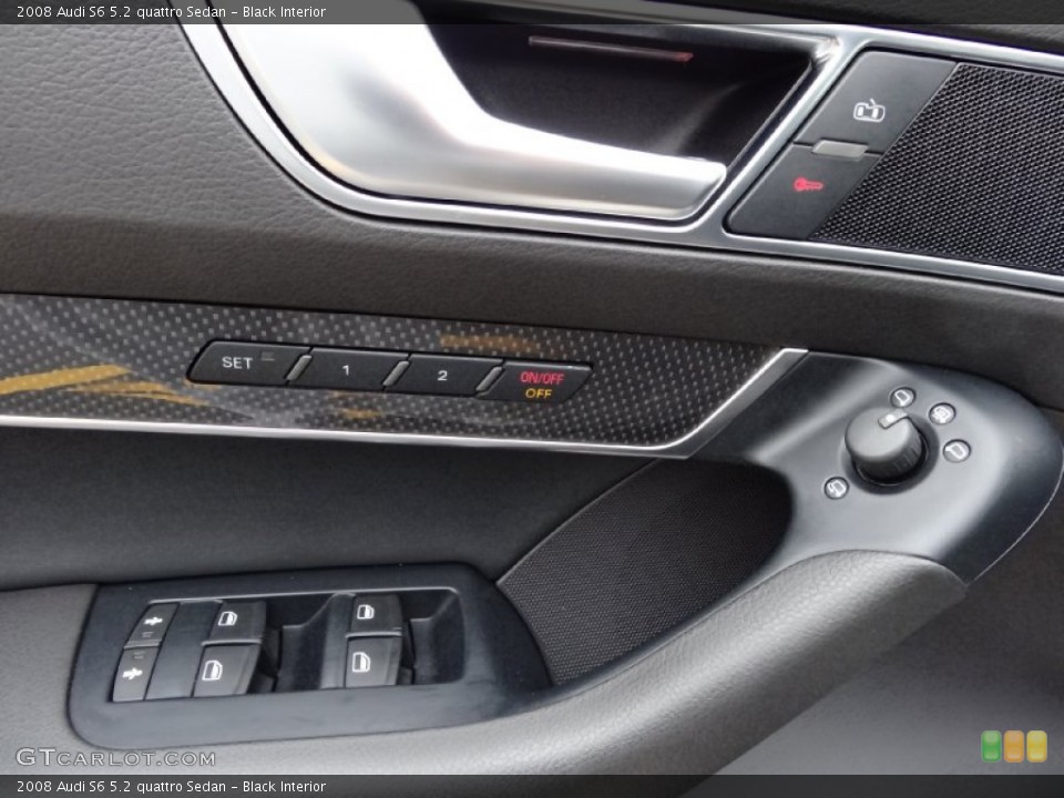 Black Interior Controls for the 2008 Audi S6 5.2 quattro Sedan #75944743