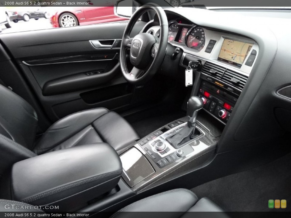 Black Interior Photo for the 2008 Audi S6 5.2 quattro Sedan #75944803