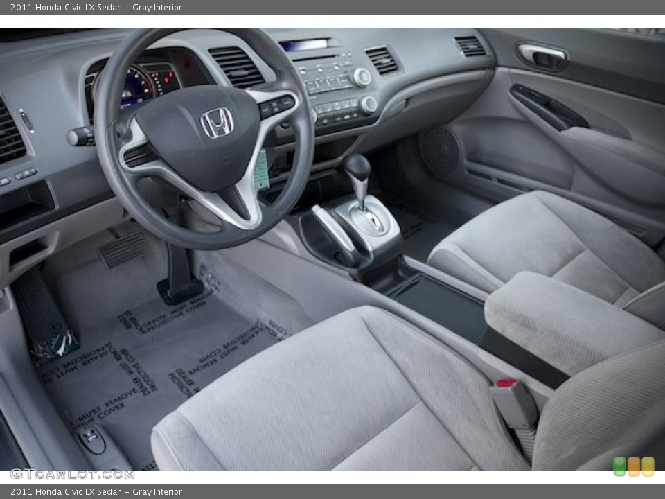 Gray Interior Prime Interior for the 2011 Honda Civic LX Sedan #75944857