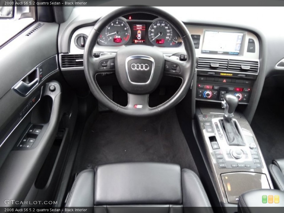 Black Interior Dashboard for the 2008 Audi S6 5.2 quattro Sedan #75944950