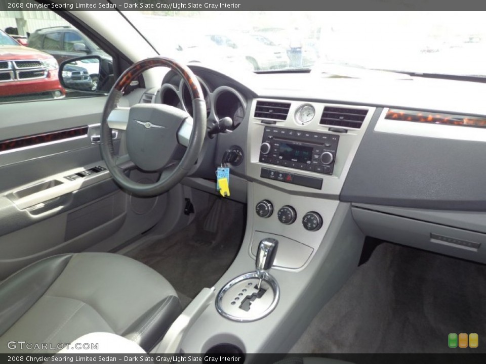 Dark Slate Gray/Light Slate Gray Interior Dashboard for the 2008 Chrysler Sebring Limited Sedan #75946224