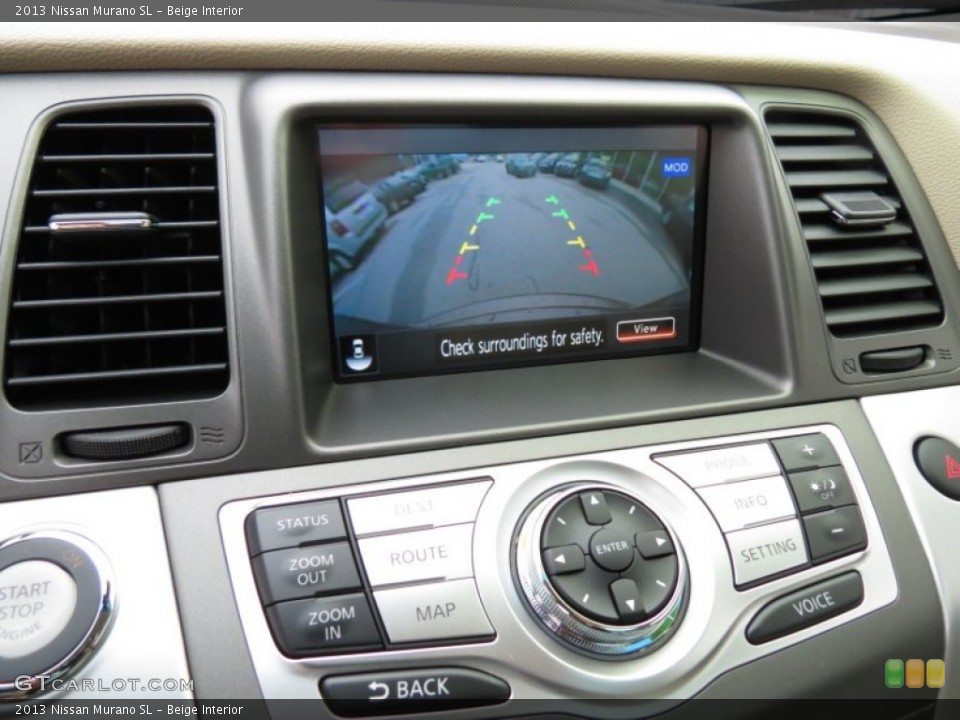 Beige Interior Controls for the 2013 Nissan Murano SL #75947454