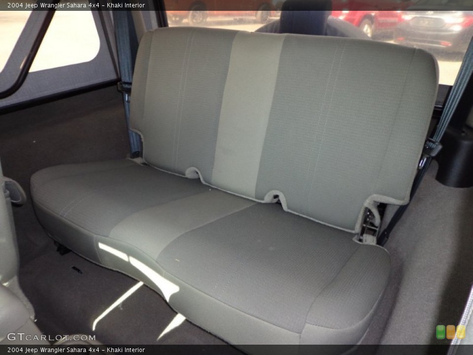 Khaki Interior Rear Seat for the 2004 Jeep Wrangler Sahara 4x4 #75947617