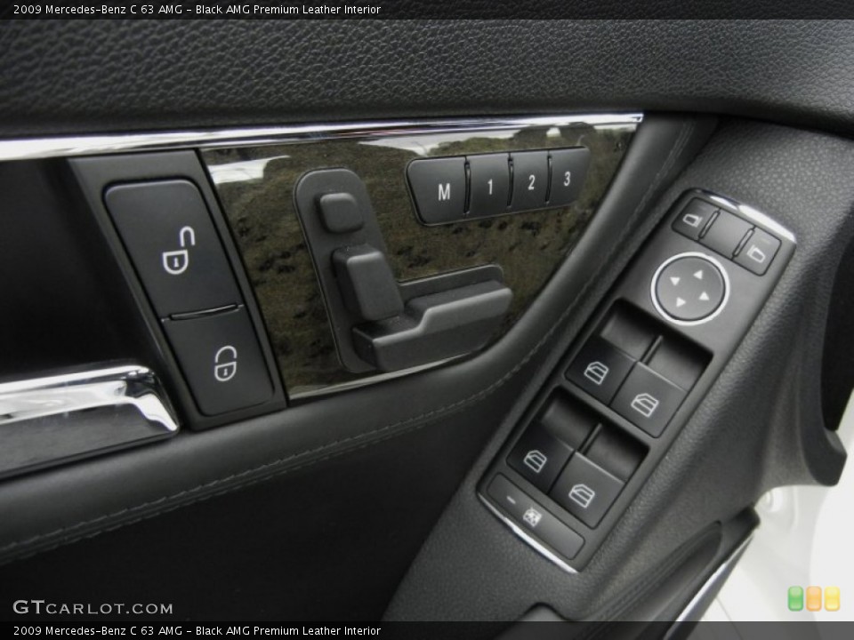 Black AMG Premium Leather Interior Controls for the 2009 Mercedes-Benz C 63 AMG #75948052