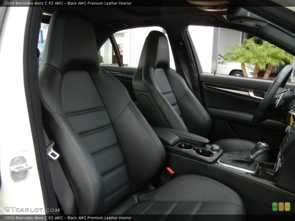 Black AMG Premium Leather Interior Front Seat for the 2009 Mercedes-Benz C 63 AMG #75948133
