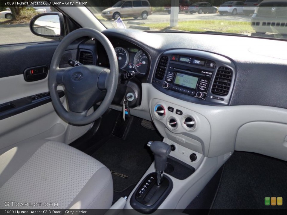 Gray Interior Dashboard for the 2009 Hyundai Accent GS 3 Door #75948289