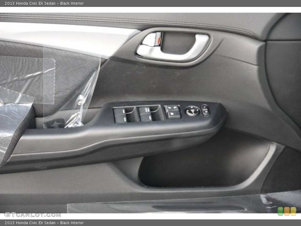 Black Interior Controls for the 2013 Honda Civic EX Sedan #75948762