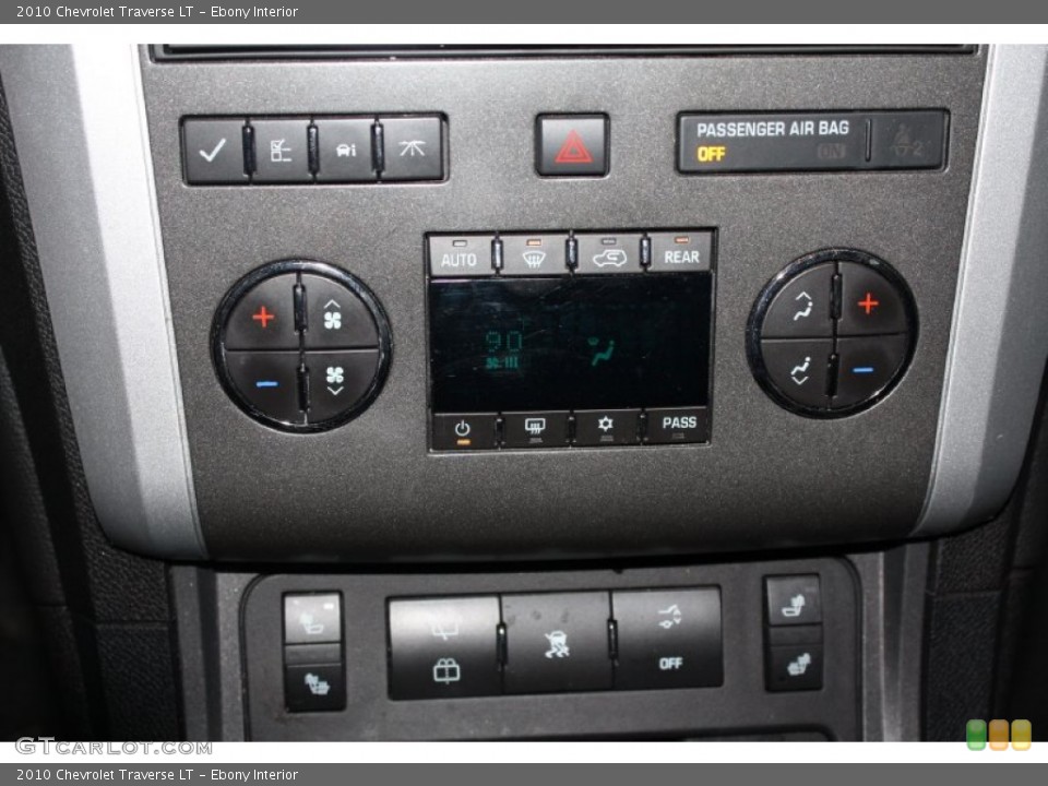 Ebony Interior Controls for the 2010 Chevrolet Traverse LT #75949060