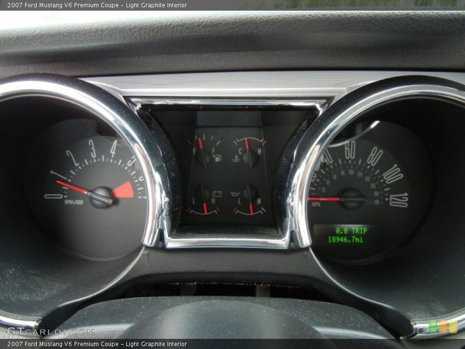 Light Graphite Interior Gauges for the 2007 Ford Mustang V6 Premium Coupe #75949288