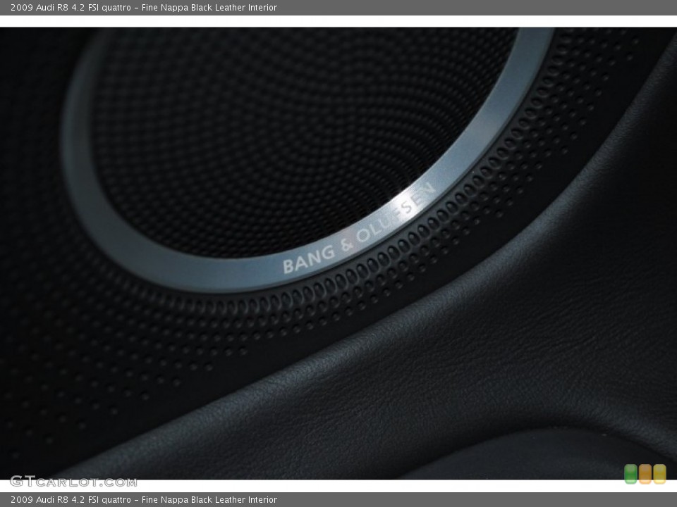 Fine Nappa Black Leather Interior Audio System for the 2009 Audi R8 4.2 FSI quattro #75950692