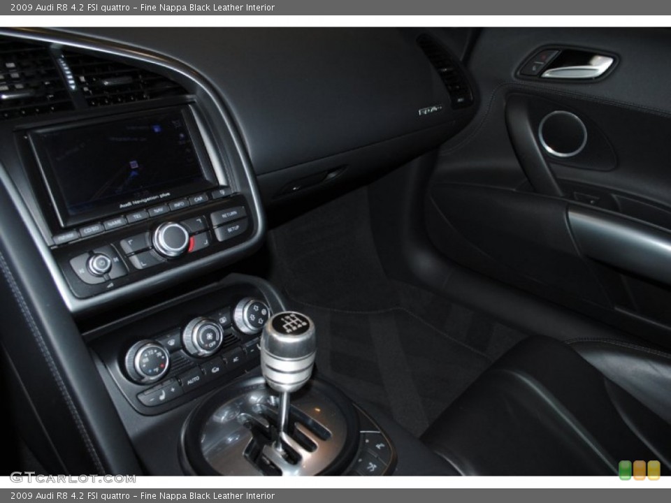 Fine Nappa Black Leather Interior Transmission for the 2009 Audi R8 4.2 FSI quattro #75950820
