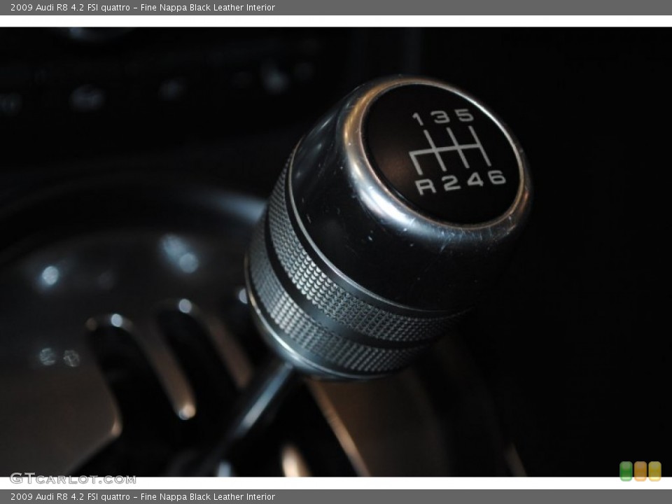 Fine Nappa Black Leather Interior Transmission for the 2009 Audi R8 4.2 FSI quattro #75950878