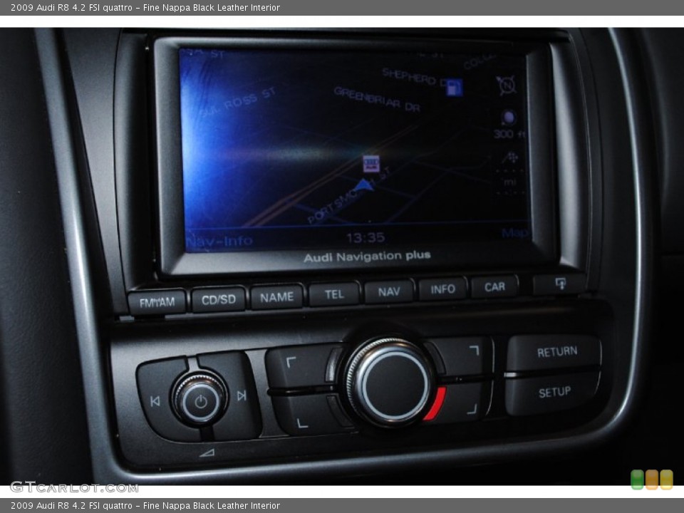 Fine Nappa Black Leather Interior Controls for the 2009 Audi R8 4.2 FSI quattro #75950929