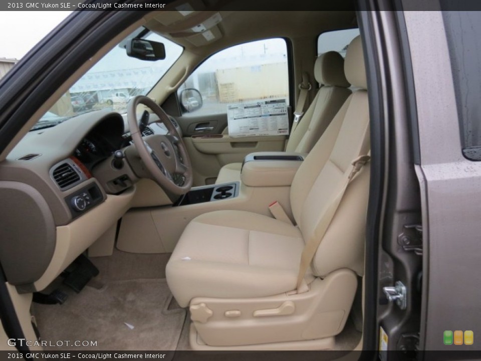 Cocoa/Light Cashmere Interior Front Seat for the 2013 GMC Yukon SLE #75951239