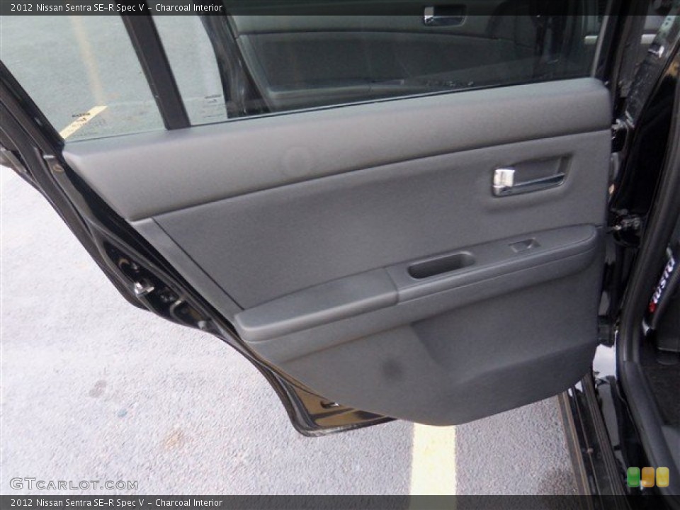 Charcoal Interior Door Panel for the 2012 Nissan Sentra SE-R Spec V #75952225