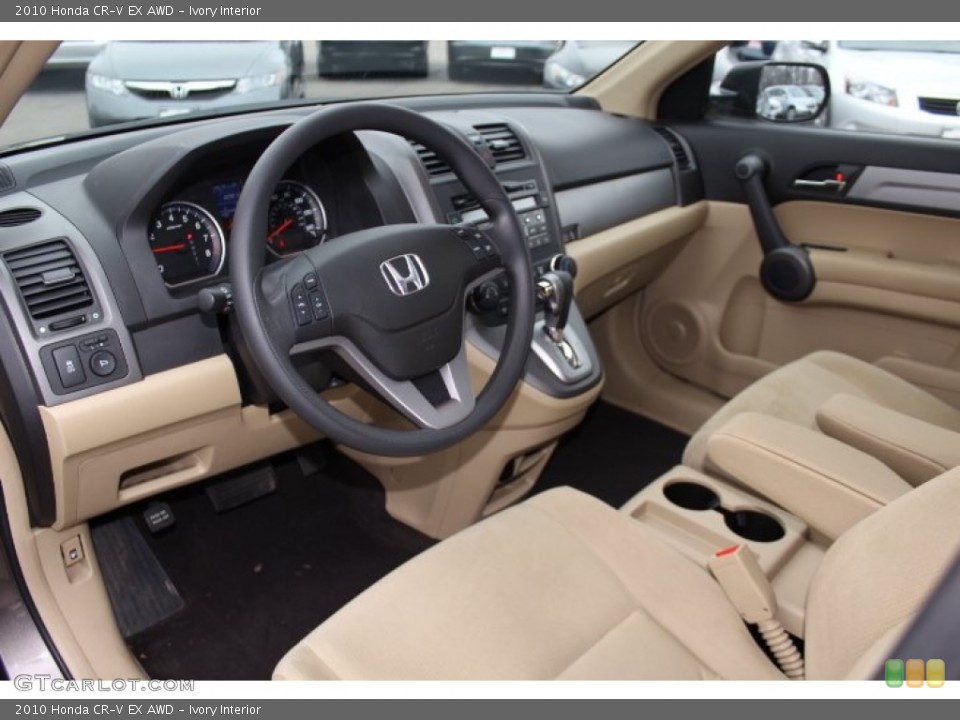 Ivory Interior Prime Interior for the 2010 Honda CR-V EX AWD #75952228