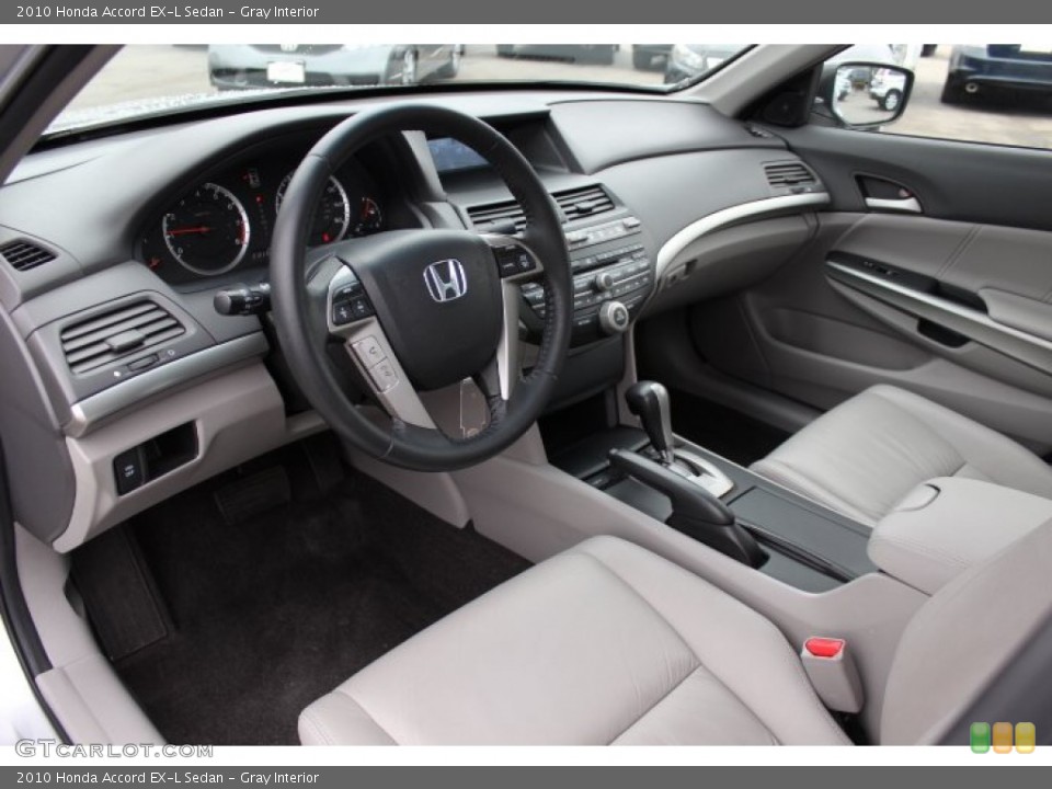 Gray Interior Prime Interior for the 2010 Honda Accord EX-L Sedan #75952741