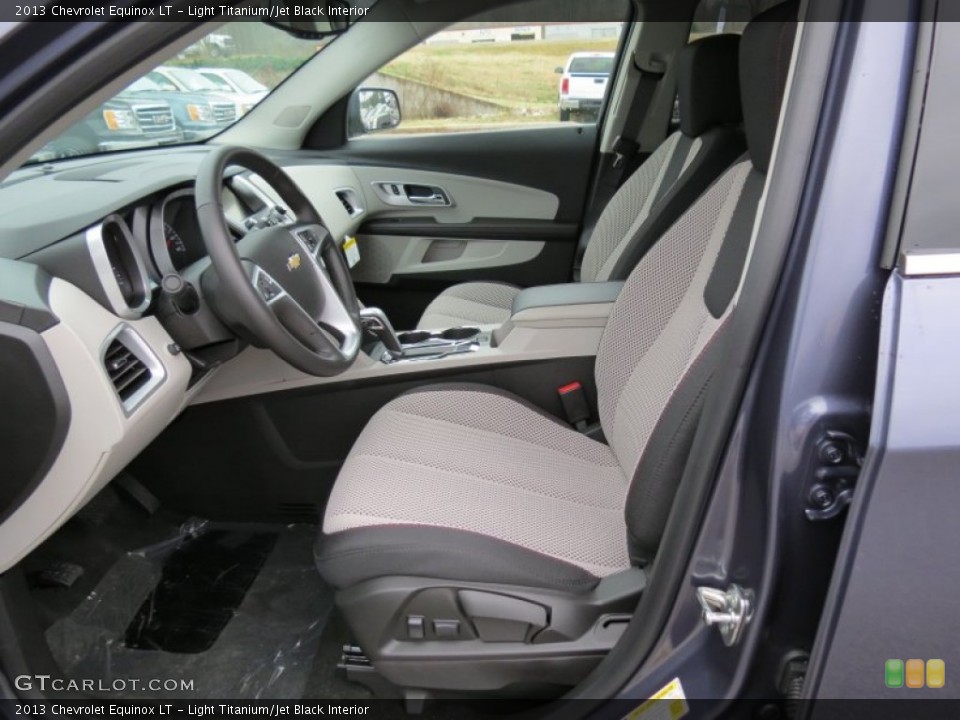Light Titanium/Jet Black Interior Front Seat for the 2013 Chevrolet Equinox LT #75952811